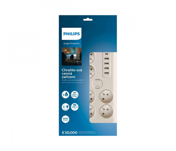 Philips 6 gniazd, 4x USB, USB-C - 674801 - zdjęcie 2